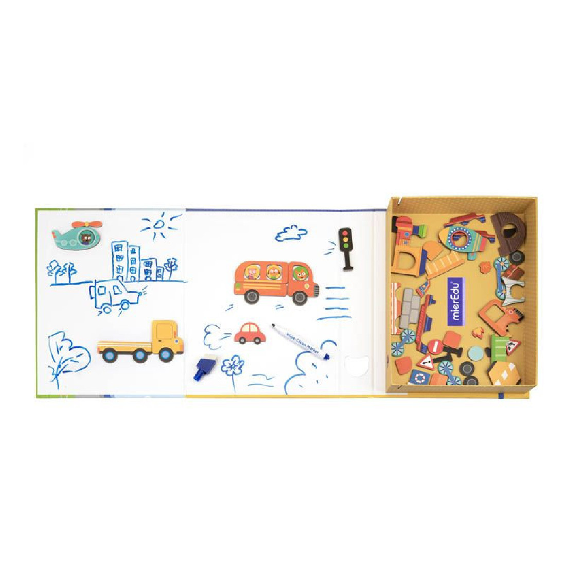 Μαγνητικό εκπαιδευτικό Puzzle Vehicles 00151 Mier Edu.