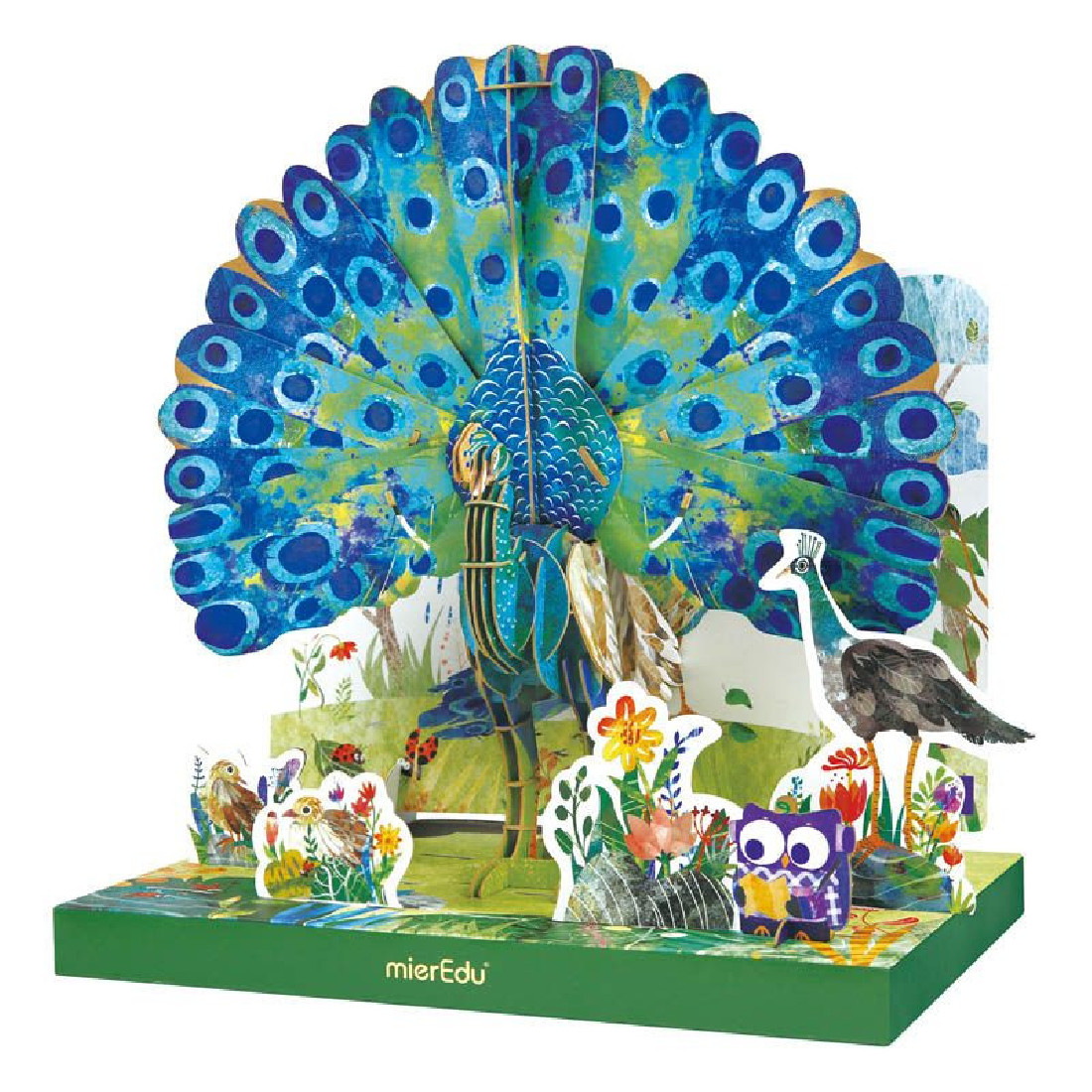 3D Οικολογικό puzzle Peacock 00425 Mier Edu