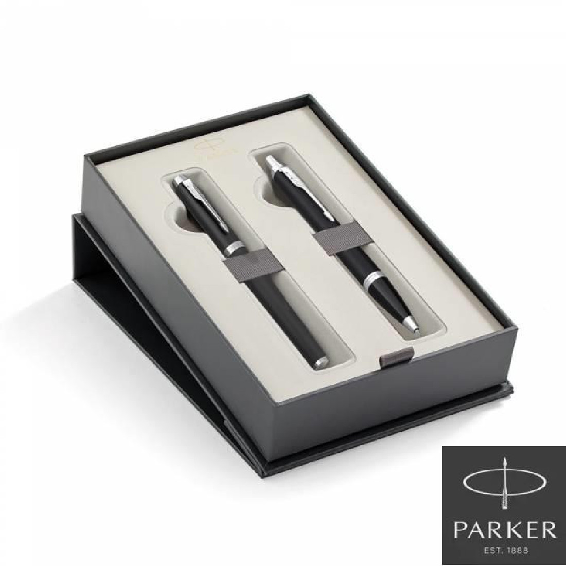 Parker IM Essential Matte Black CT Set Fountain Pen and Ballpen