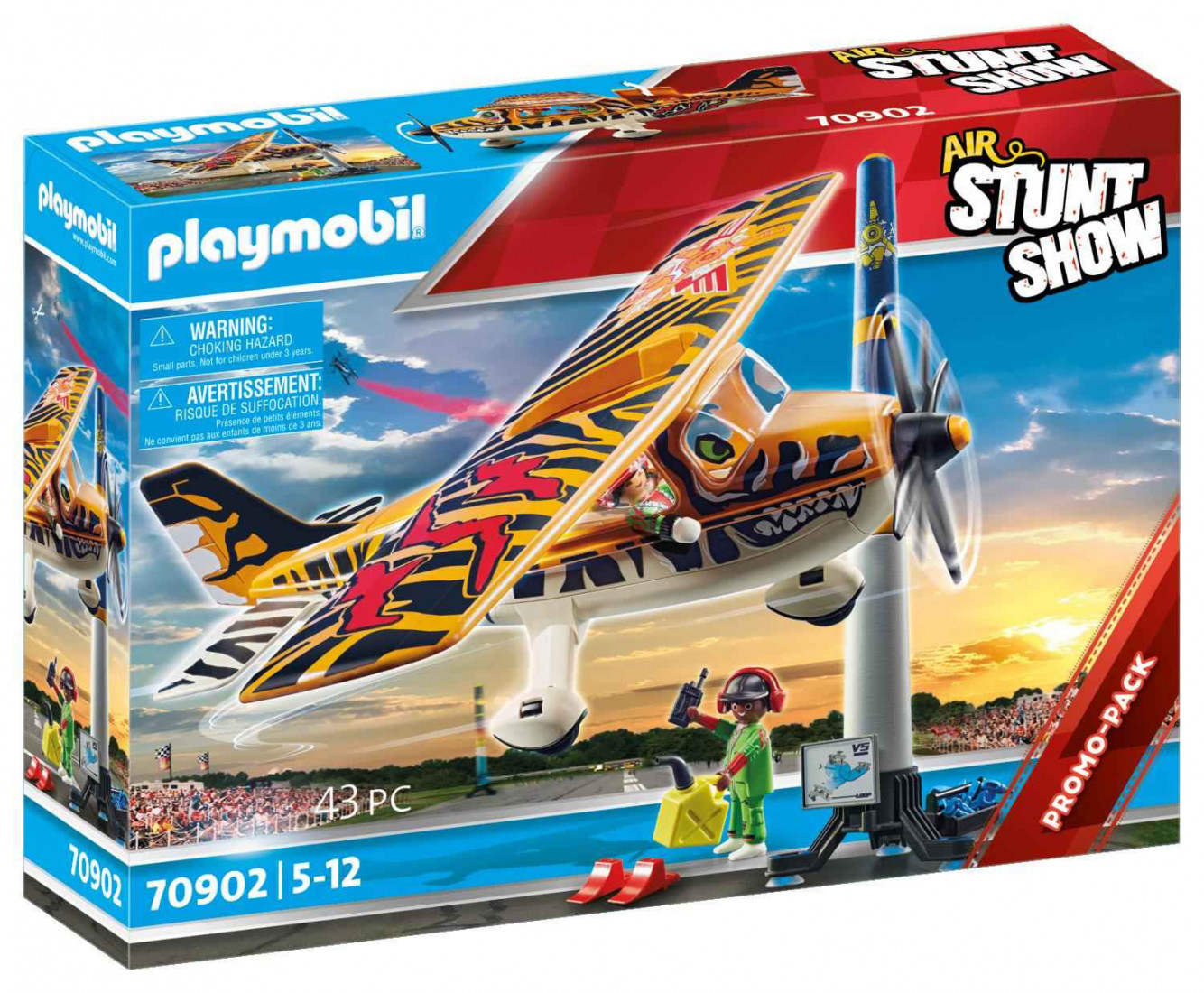 Air Stuntshow Ακροβατικό Αεροπλάνο Τίγρης 70902 Playmobil