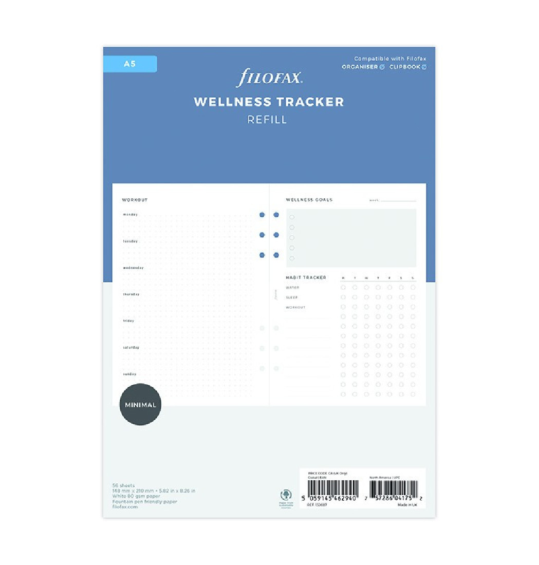 Wellness Tracker Refill - A5 FILOFAX