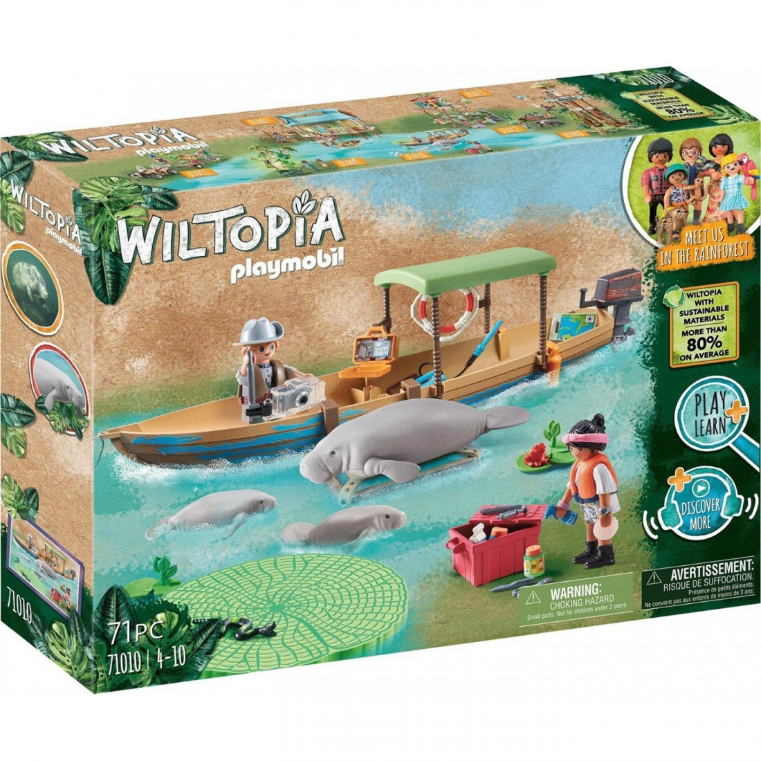 Wiltopia Εκδομή με ποταμόπλοιο στον Αμαζόνιο 71010 Playmobil
