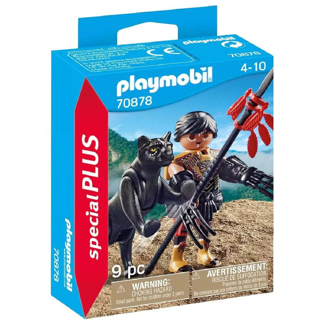 Special Plus  Πολεμιστής με μαύρο πάνθηρα 70878 Playmobil