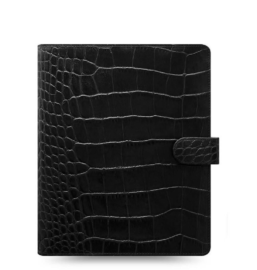 Filofax Organizer Leather A5 Crocodile Black 026071