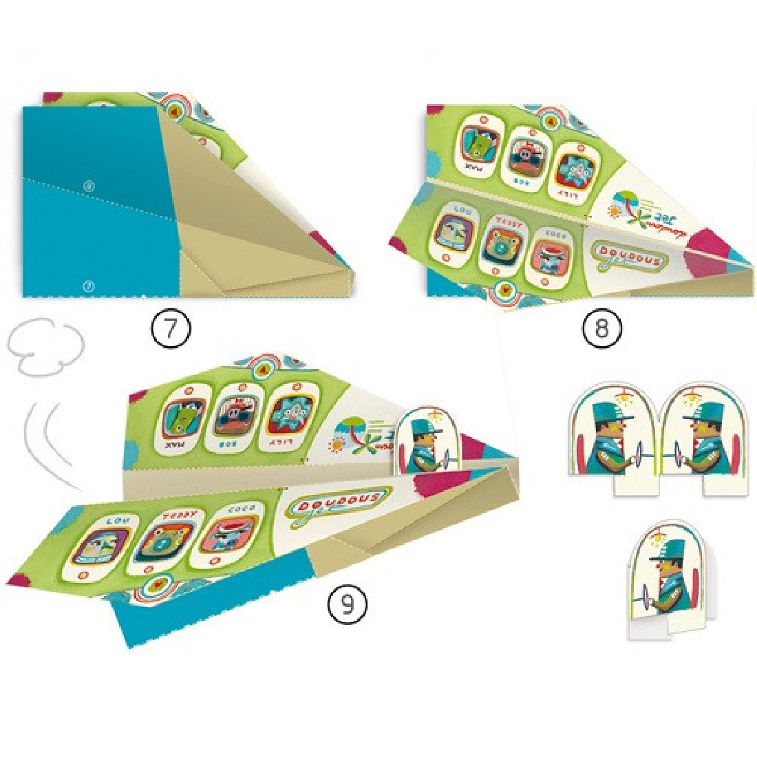 Οριγκάμι κατασκευή Αεροπλάνα 08760 DJECO