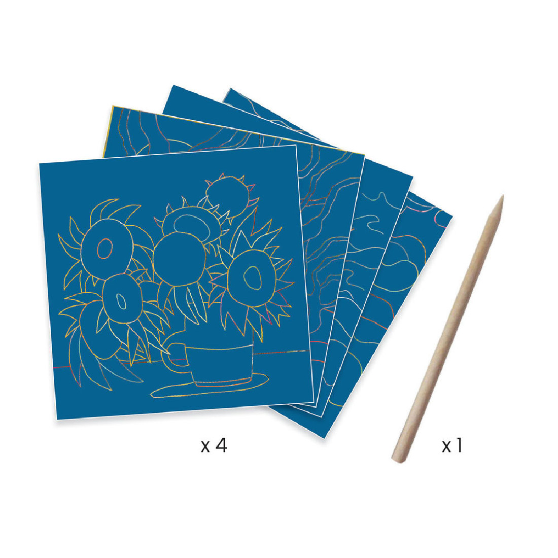 Inspired by Vincent Van Gogh- Δημιουργώ ξύνοντας Τοπία 09378 Djeco