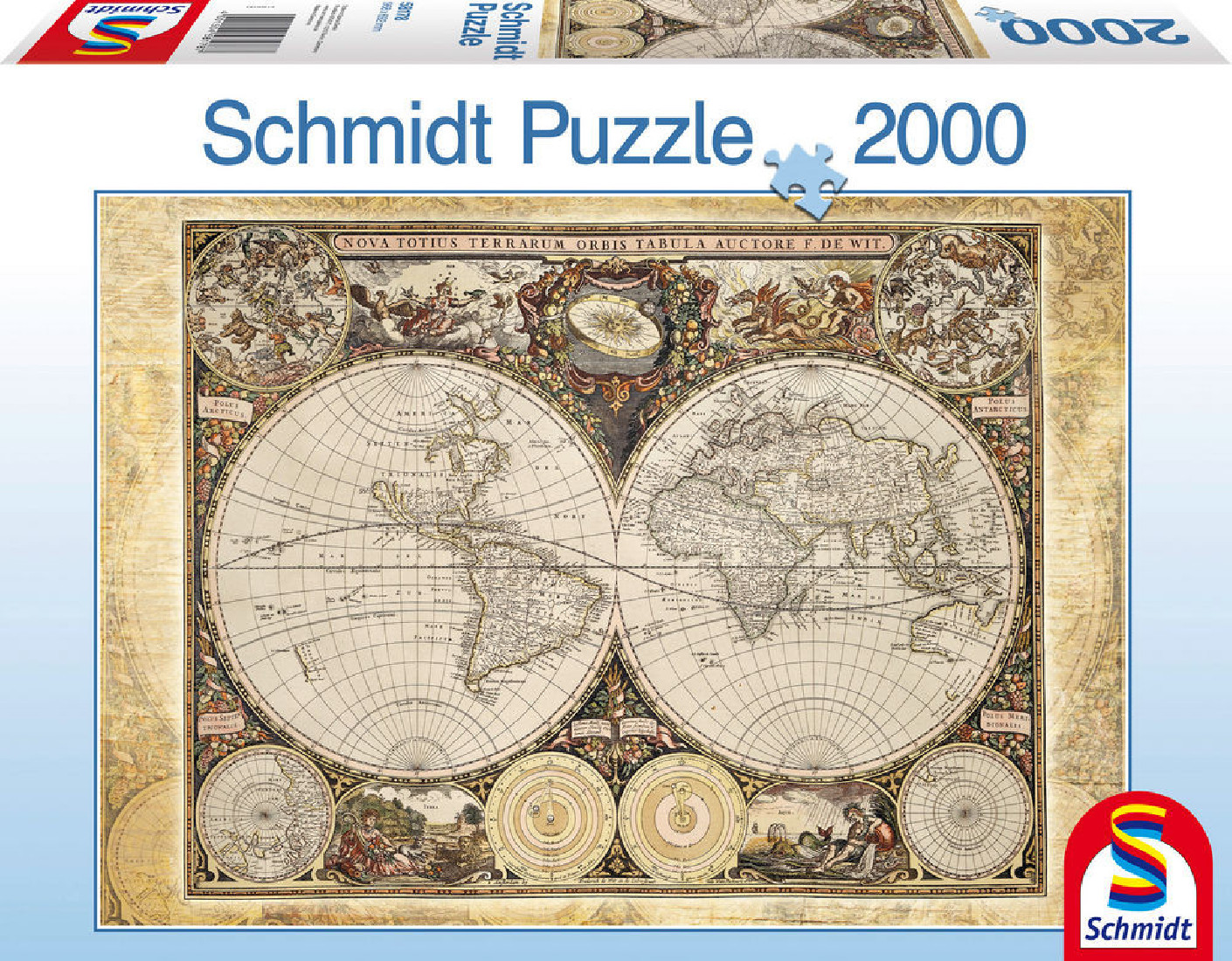 Puzzle 2000τμχ. Ιστορικός Χάρτης 58178 Schmidt