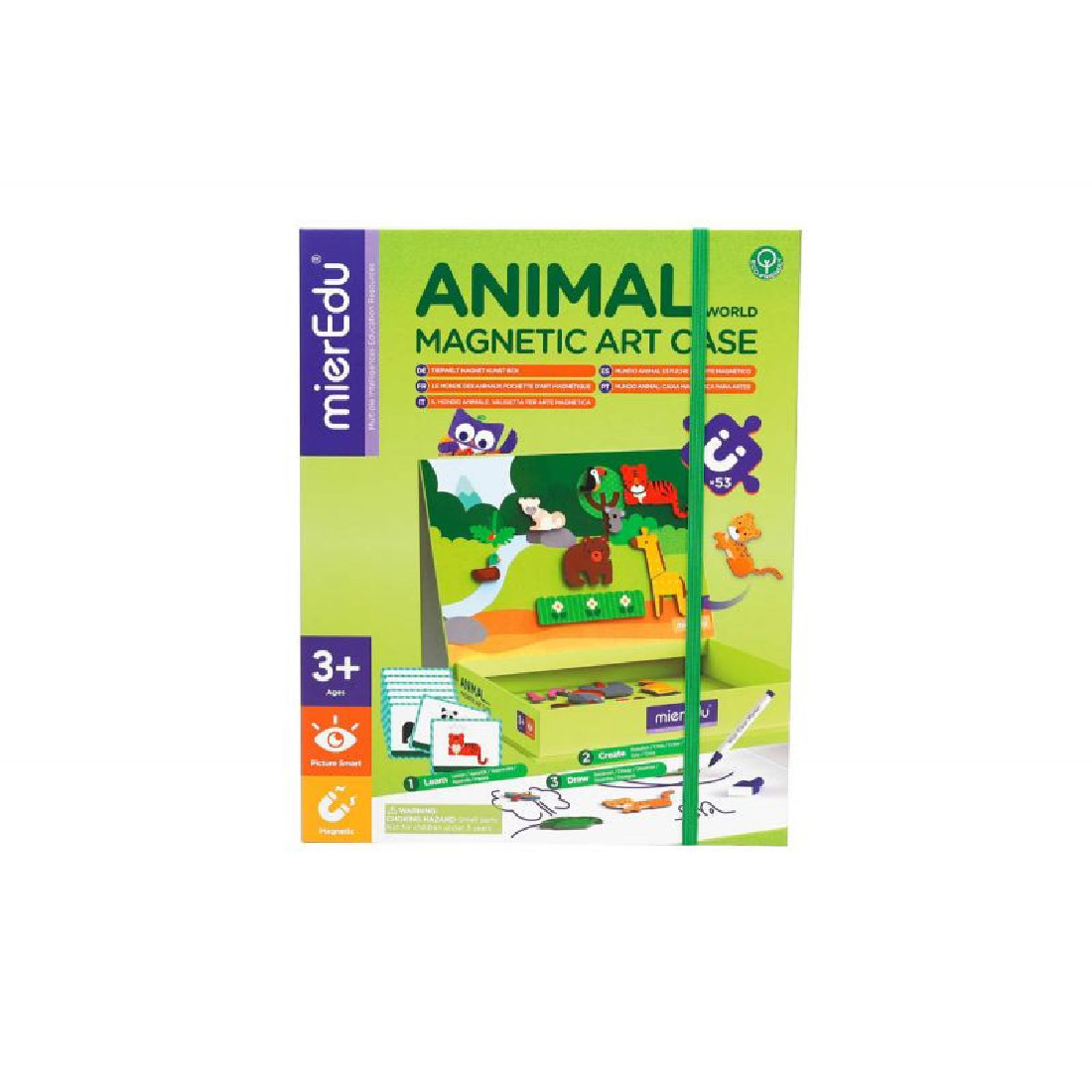 Μαγνητικό εκπαιδευτικό puzzle Animal world 00153 Mier Edu