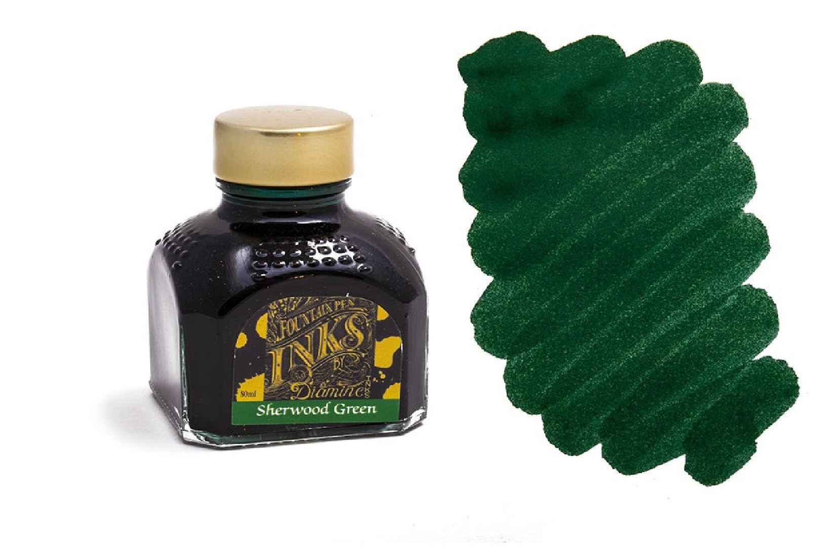 Diamine 80ml Sherwood Green Fountain pen ink bottle