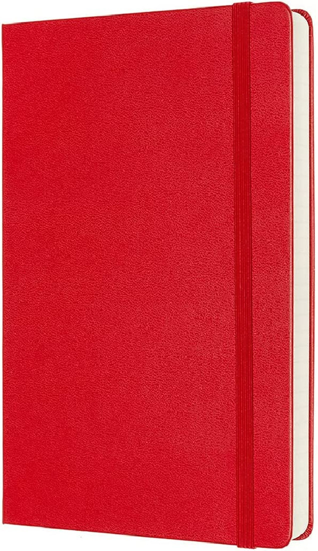 Moleskine Notebook Ruled Expanded Version Large 13x21  Red Hard Cover