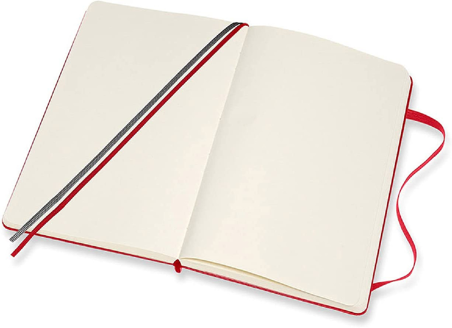 Moleskine Notebook Plain Expanded Version Large 13x21 Red Hard Cover