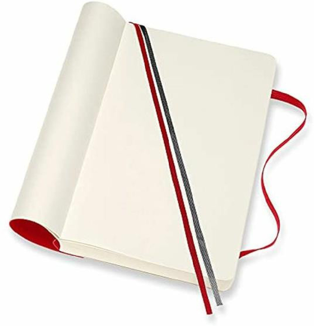Notebook Large 13x21 Plain Expanded Version Red Soft Cover Moleskine