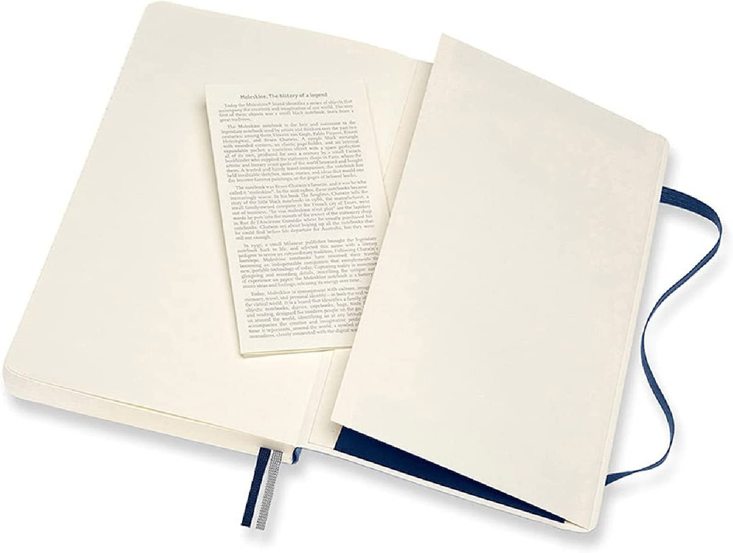 Notebook Large 13x21 Plain Expanded Version Sapphire Blue Soft Cover Moleskine