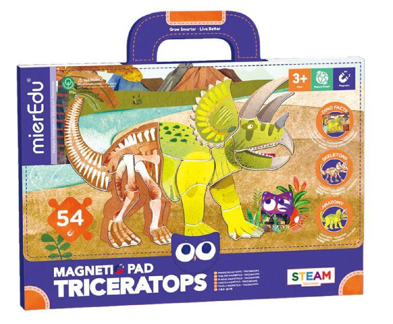 Μαγνητικό Pad Triceratops 00436 Mier Edu