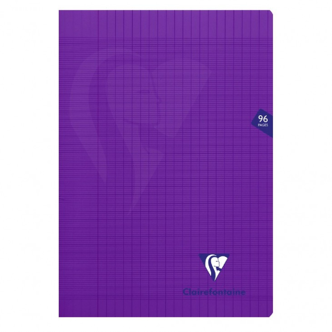 Clairefontaine A4 cahier purple lined with margin 96 pages 90g