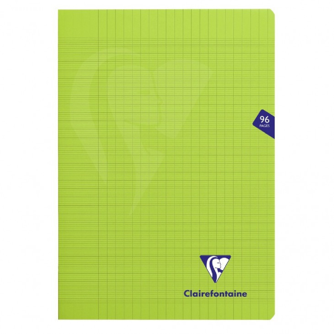 Clairefontaine A4 cahier green lined with margin 96 pages 90g