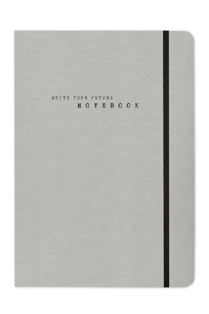 Adbook Eco elastic notebook 12x17 grey