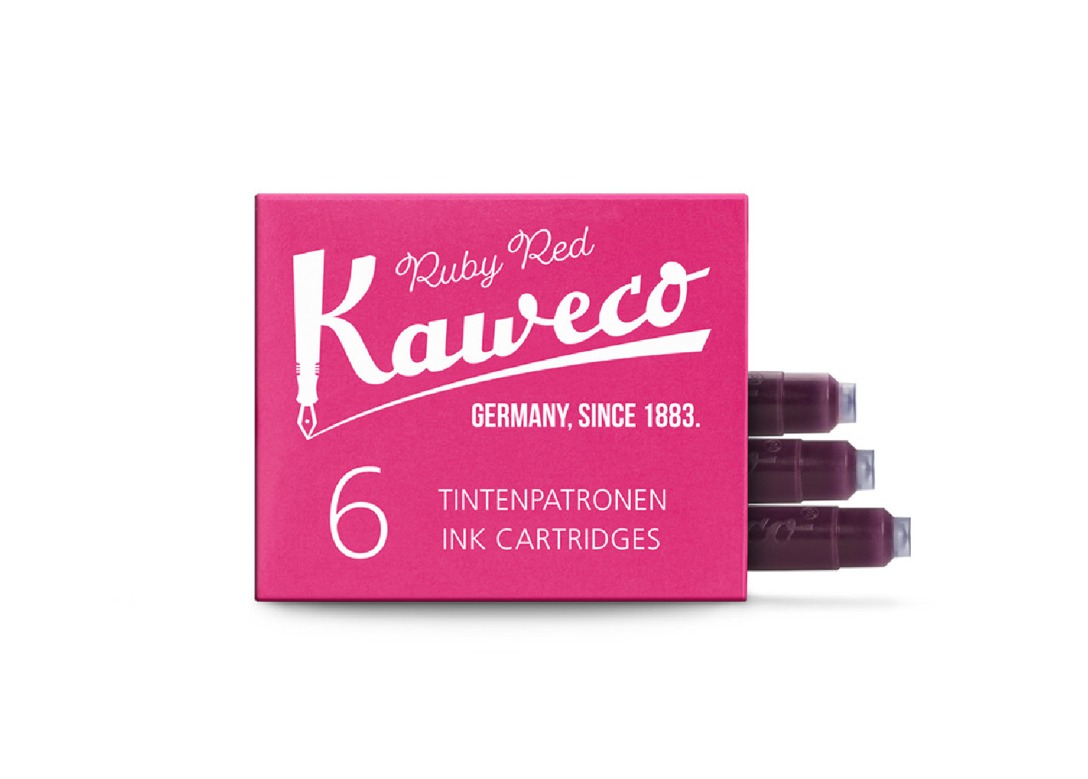 Kaweco ink cartridges 6pcs Ruby Red