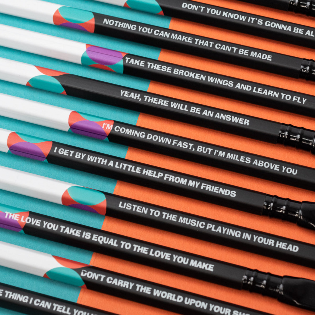Blackwing pencils Volume 192, set of 12, The Lennon & McCartney pencil