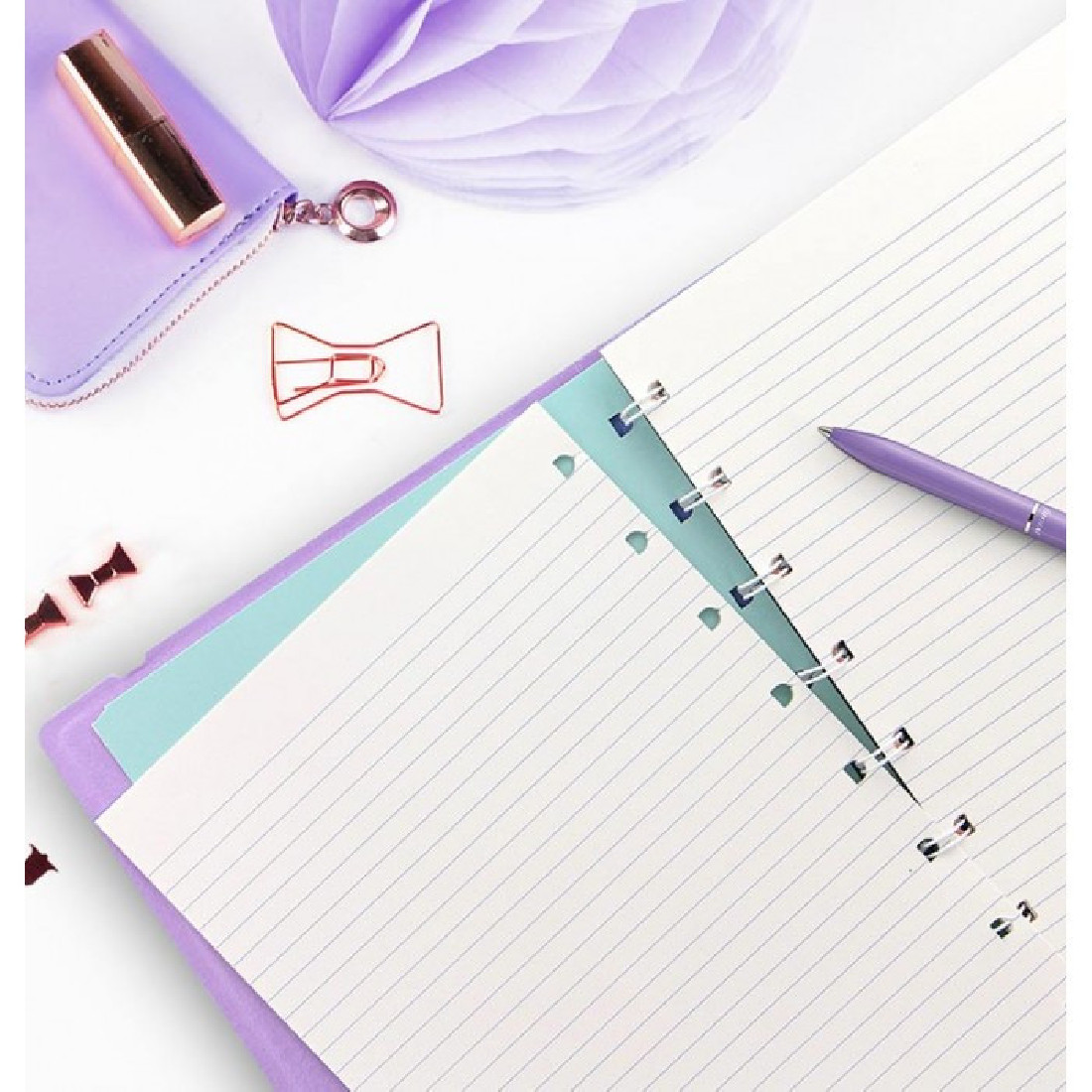 Notebook Refillable Ruled A5 Orchid 115054 Filofax fx