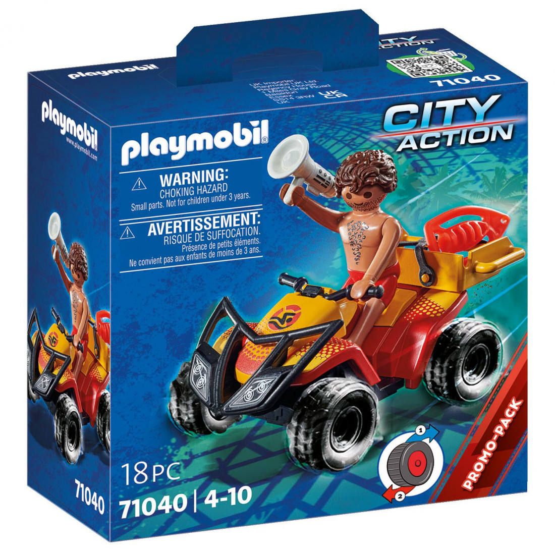 City action Ναυαγοσώστης με γουρούνα 4x4 71040 Playmobil