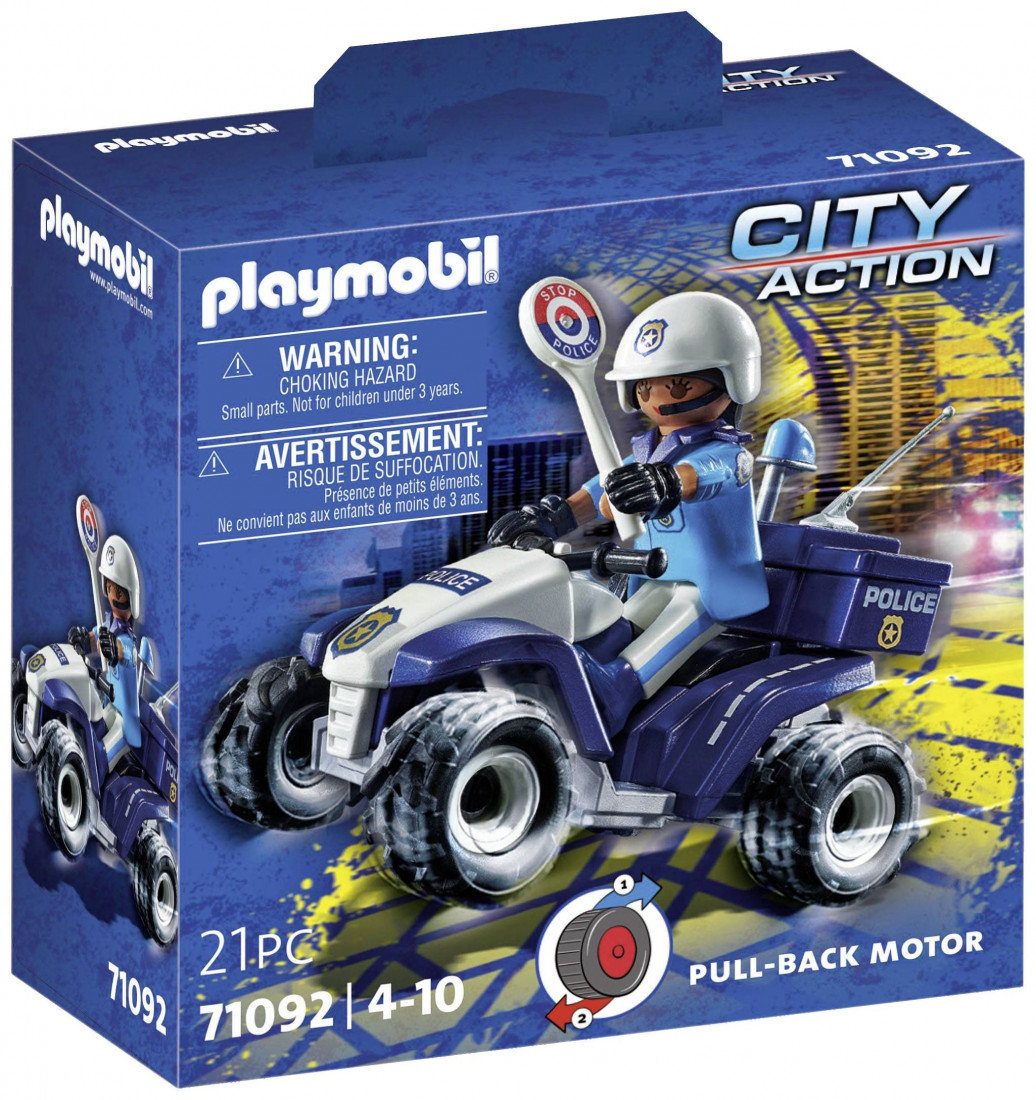 City action Αστυνομικός με γουρούνα 4x4 71092 Playmobil