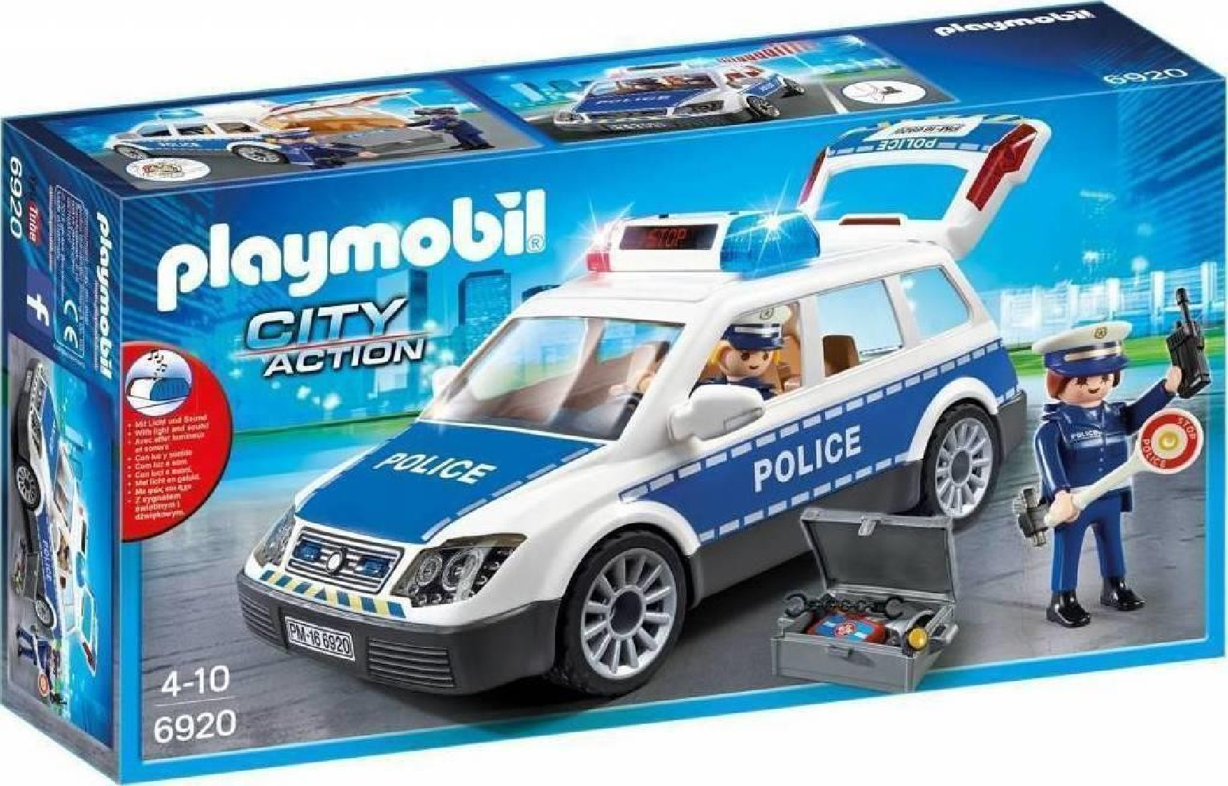 City action Περιπολικό όχημα με φάρο και σειρήνα 6920 Playmobil
