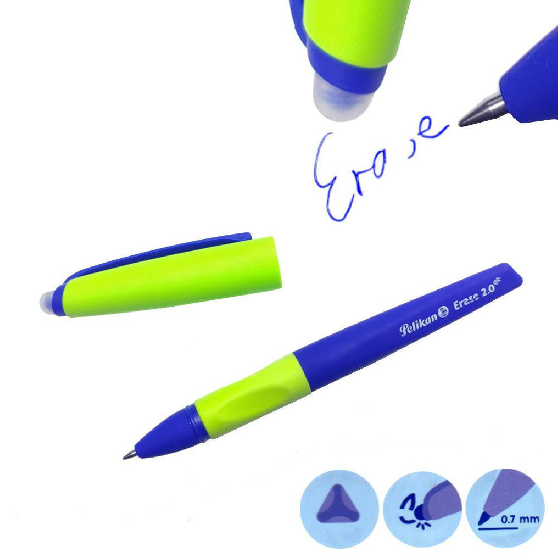 Pelikan Erasable Gel Pen Blue 2.0mm.