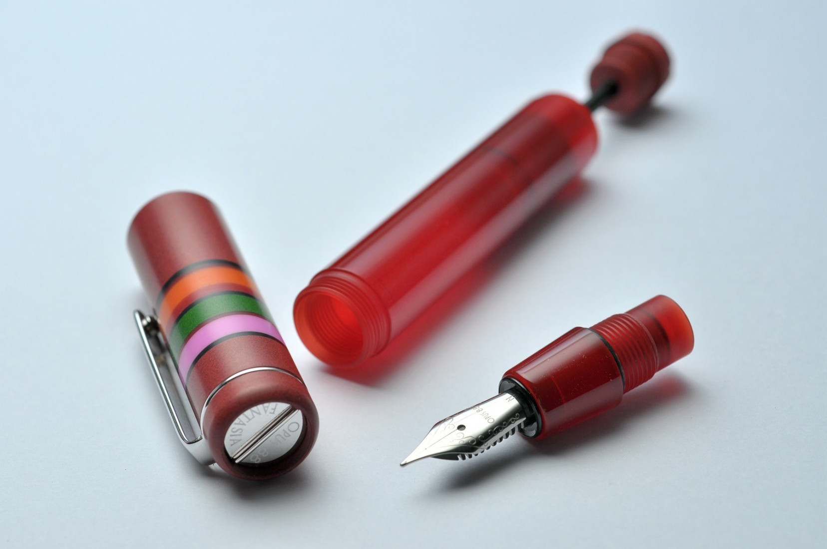 Opus 88 Fantasia Red Fountain Pen