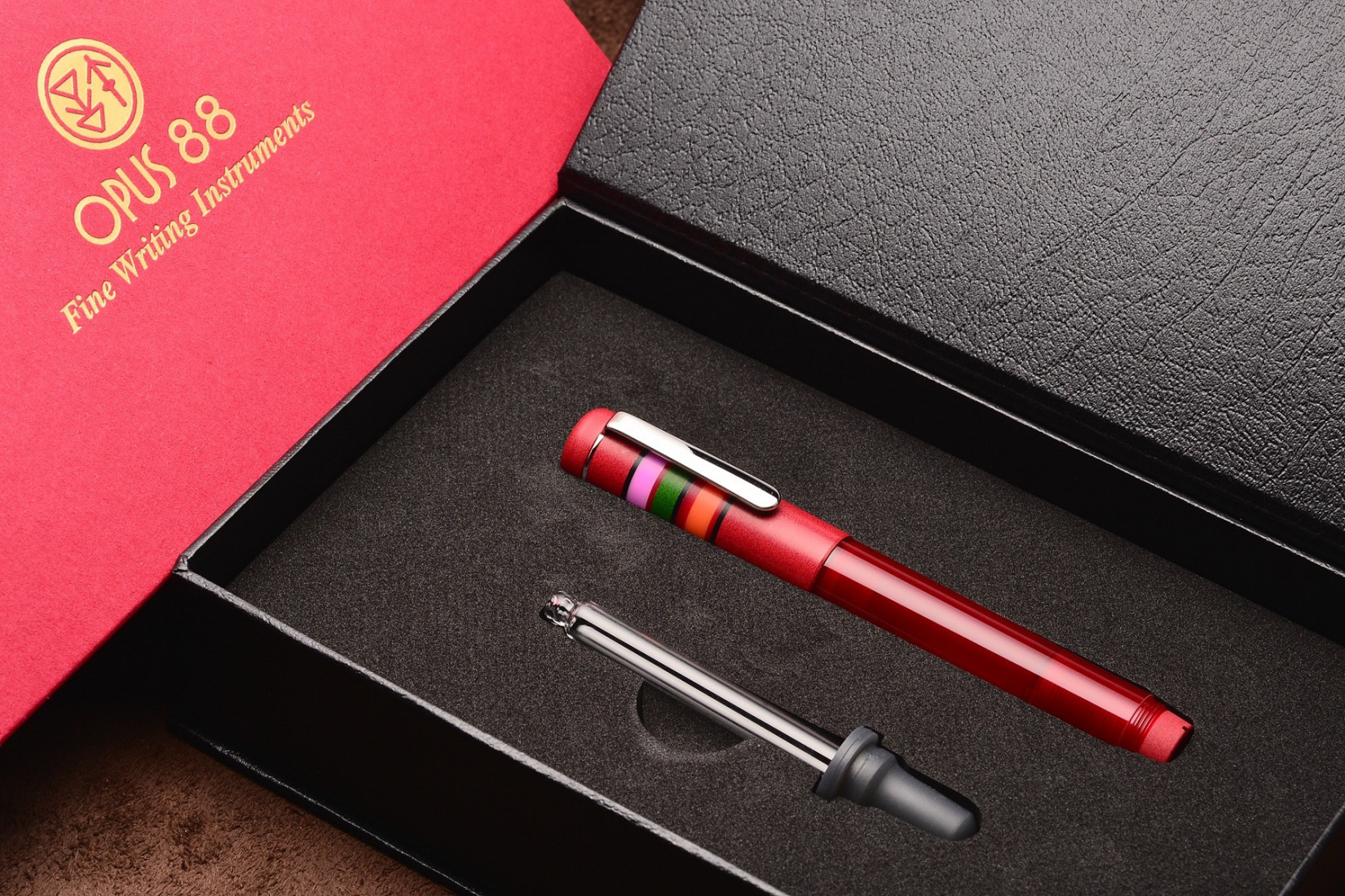 Opus 88 Fantasia Red Fountain Pen