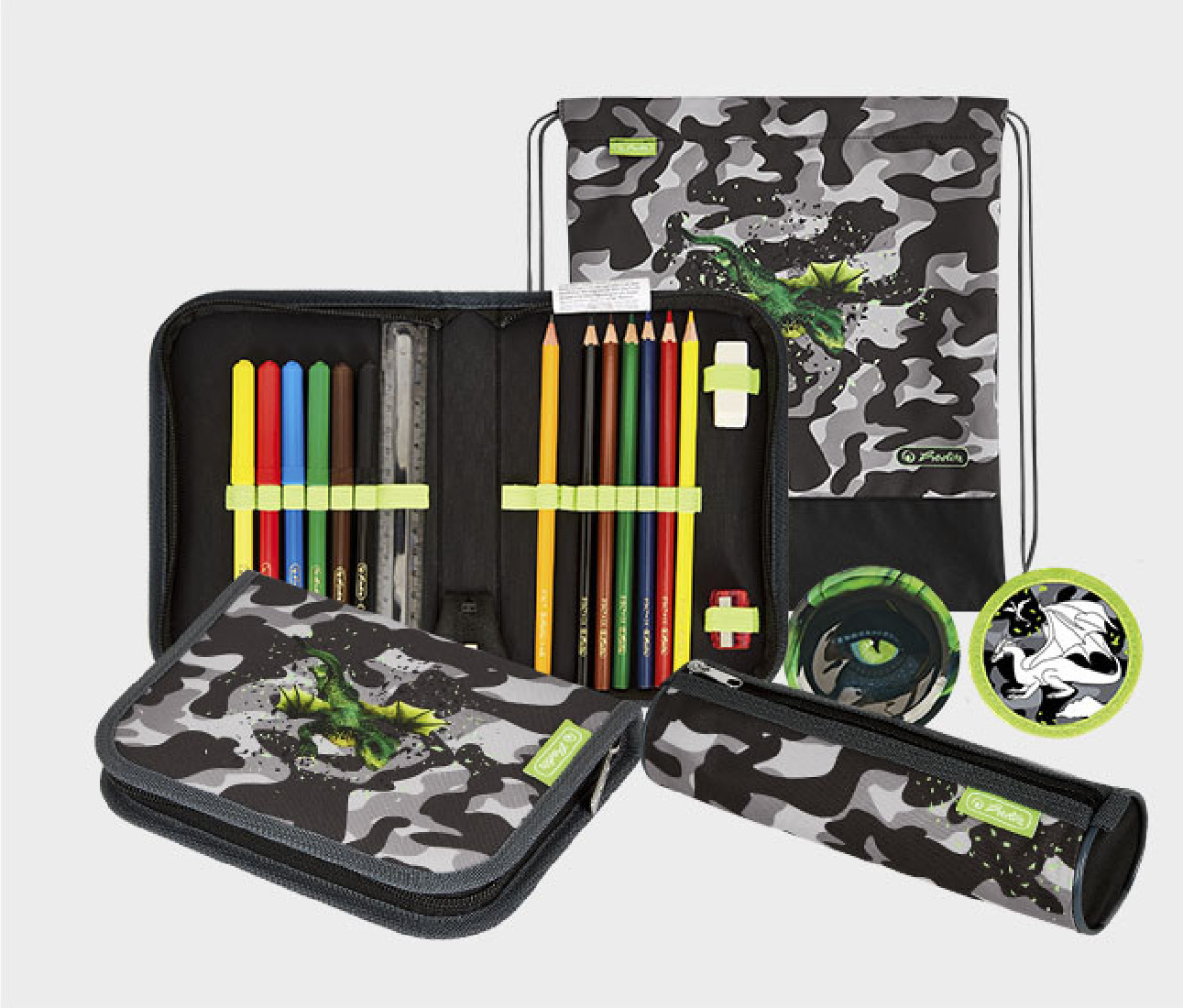 Σακίδιο πλάτης Δημοτικού UltraLight Plus Camo Dragon 50043231 Herlitz (2026)