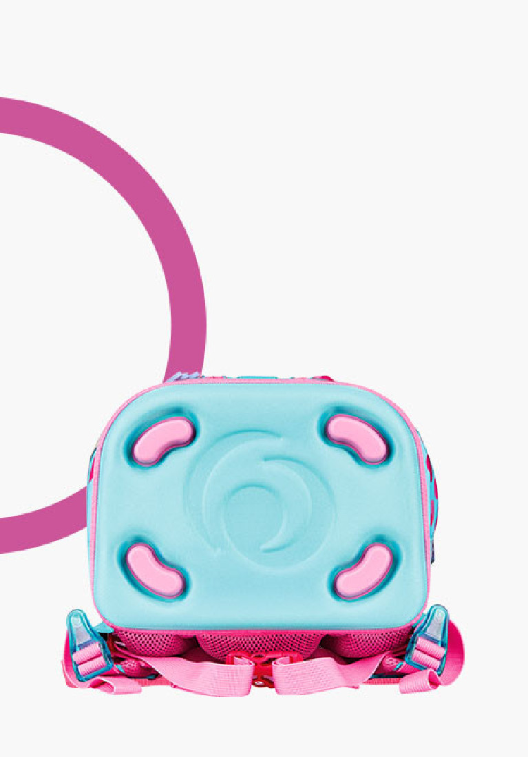 Σακίδιο πλάτης Δημοτικού SoftLight Plus Greenline Pink Bubbles 50043019 Herlitz  (2026)