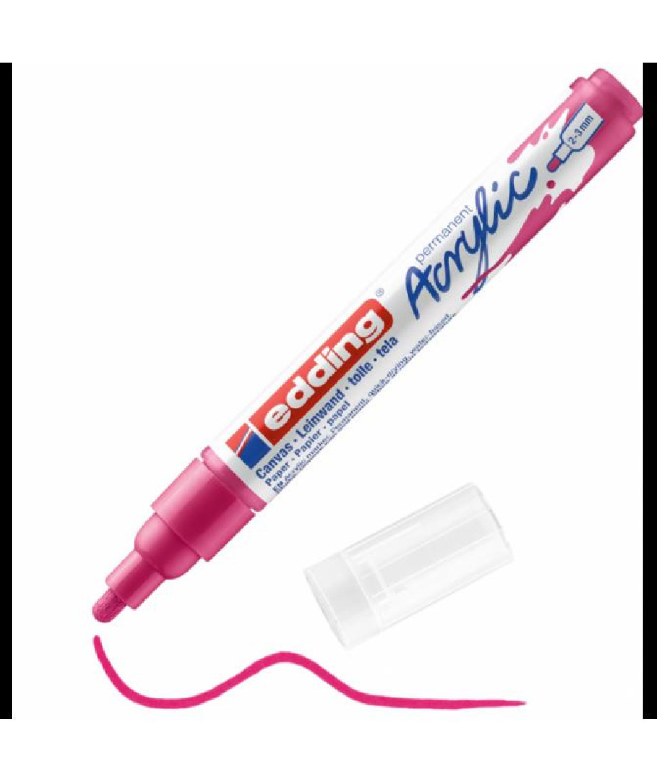 Μαρκαδόρος Ακρυλικός 2-3mm 5100/909 Telemagenta Edding