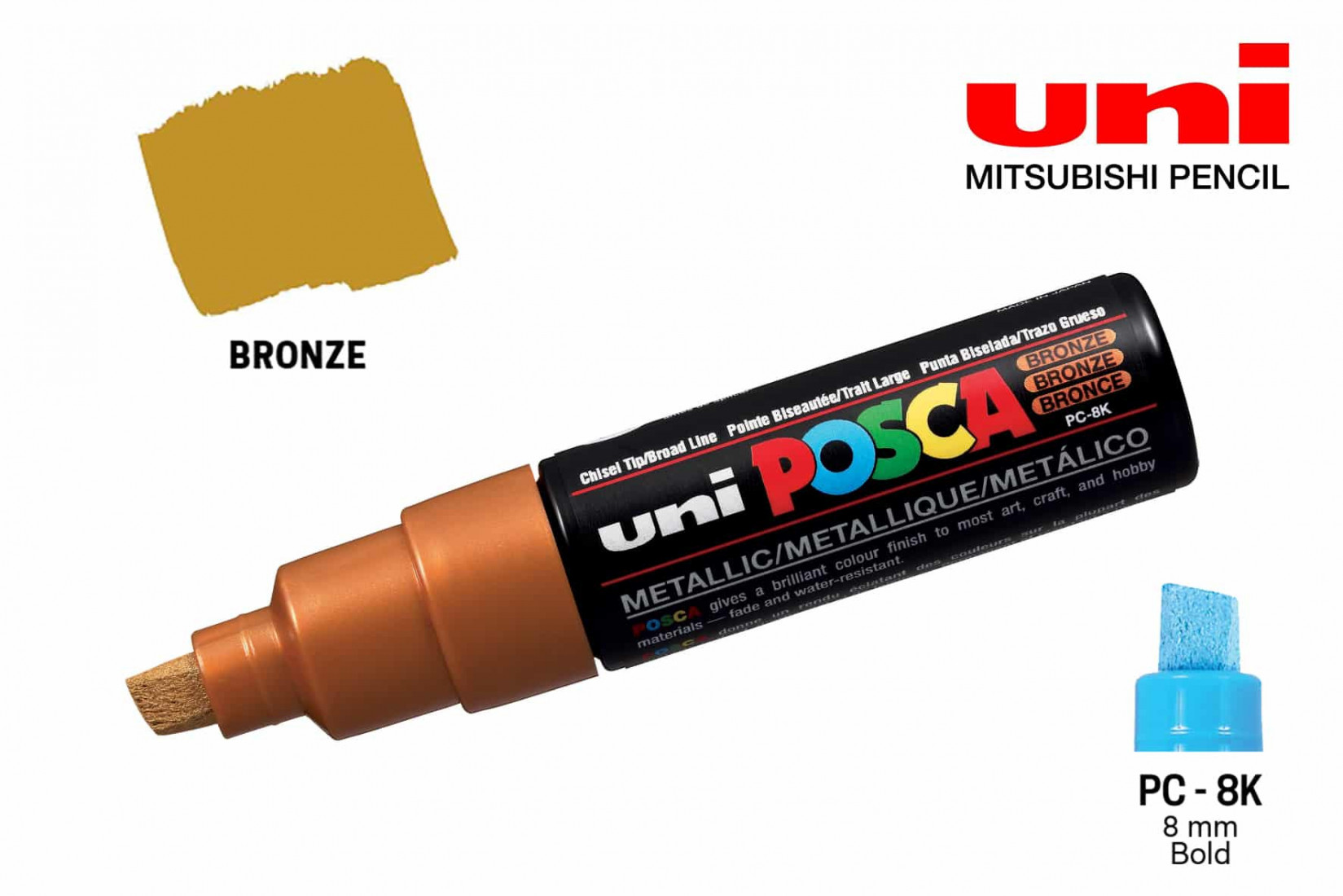 Μαρκαδόρος Posca PC-8K Bronze 42 Uni-Ball