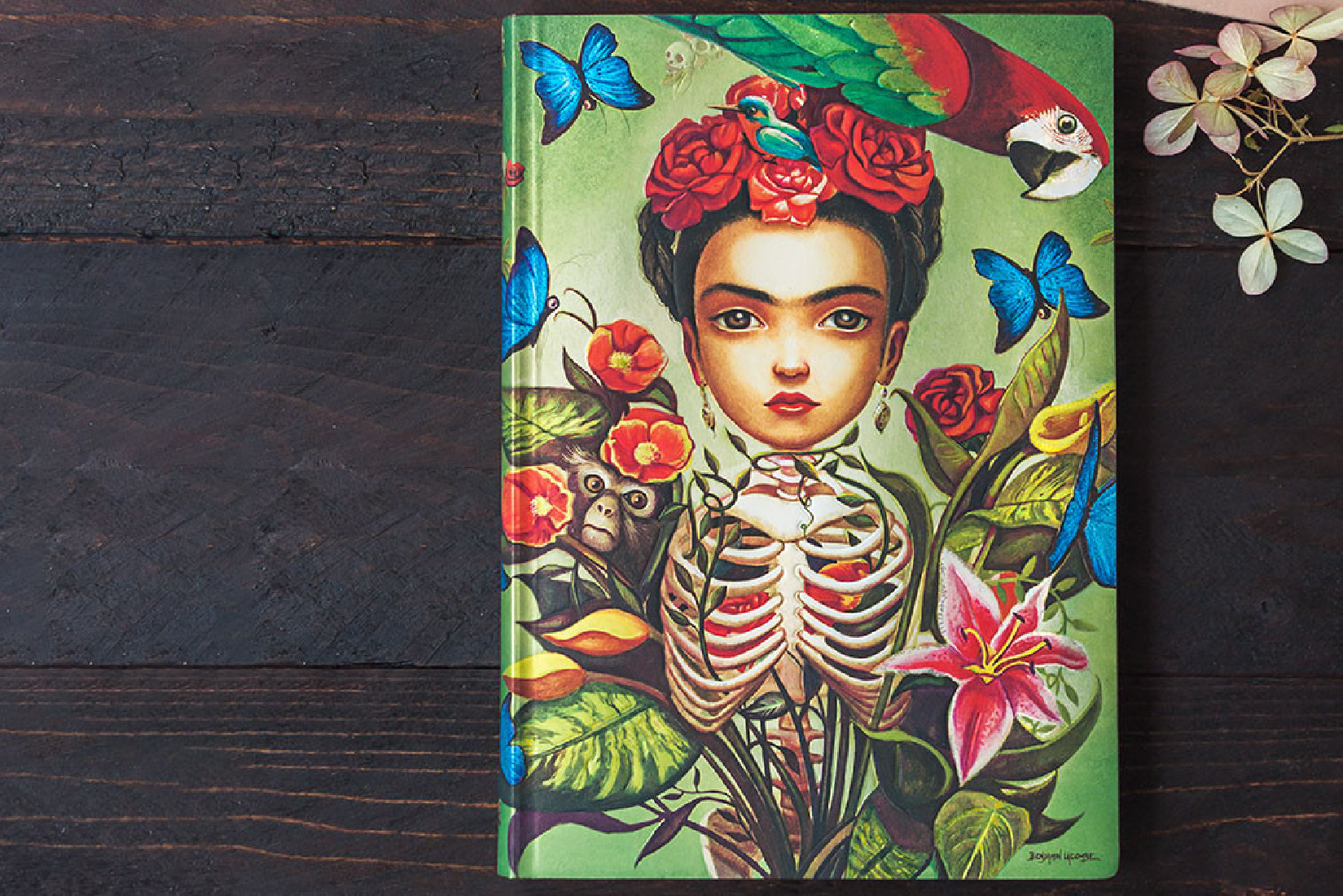 Notebook Flexis Esprit De Lacombe Frida Midi Lined 13x18 Paperblanks
