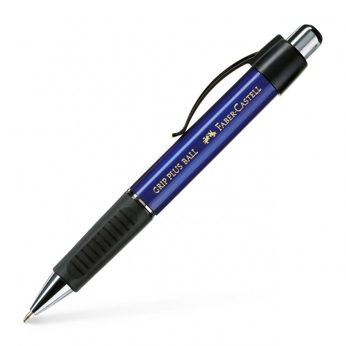 Ballpoint pen Grip Plus Ball M blue Metallic 140732 Faber Castell