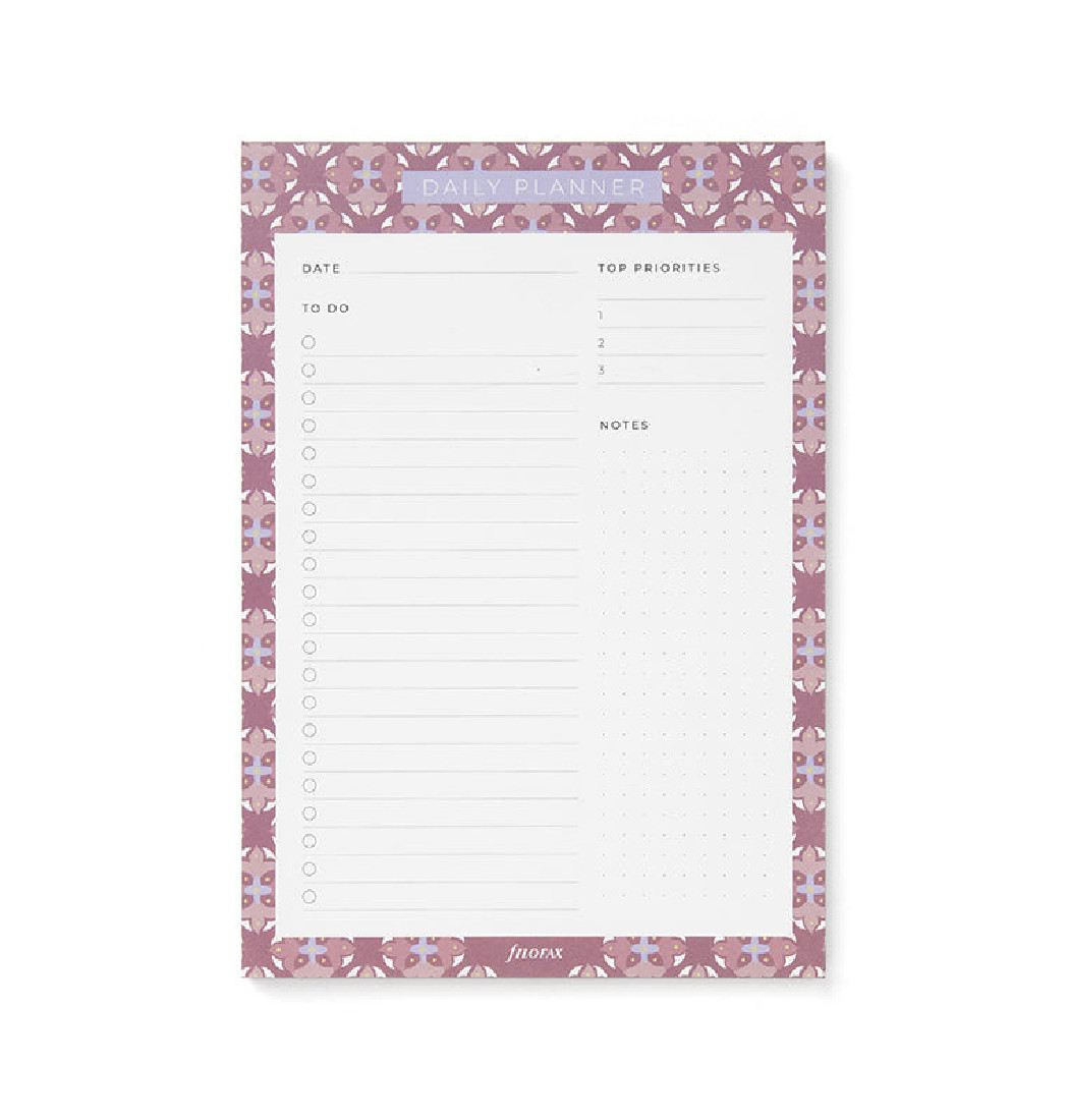 Filofax Notepad Magnet Fit Mediterranean Daily Planner 132896