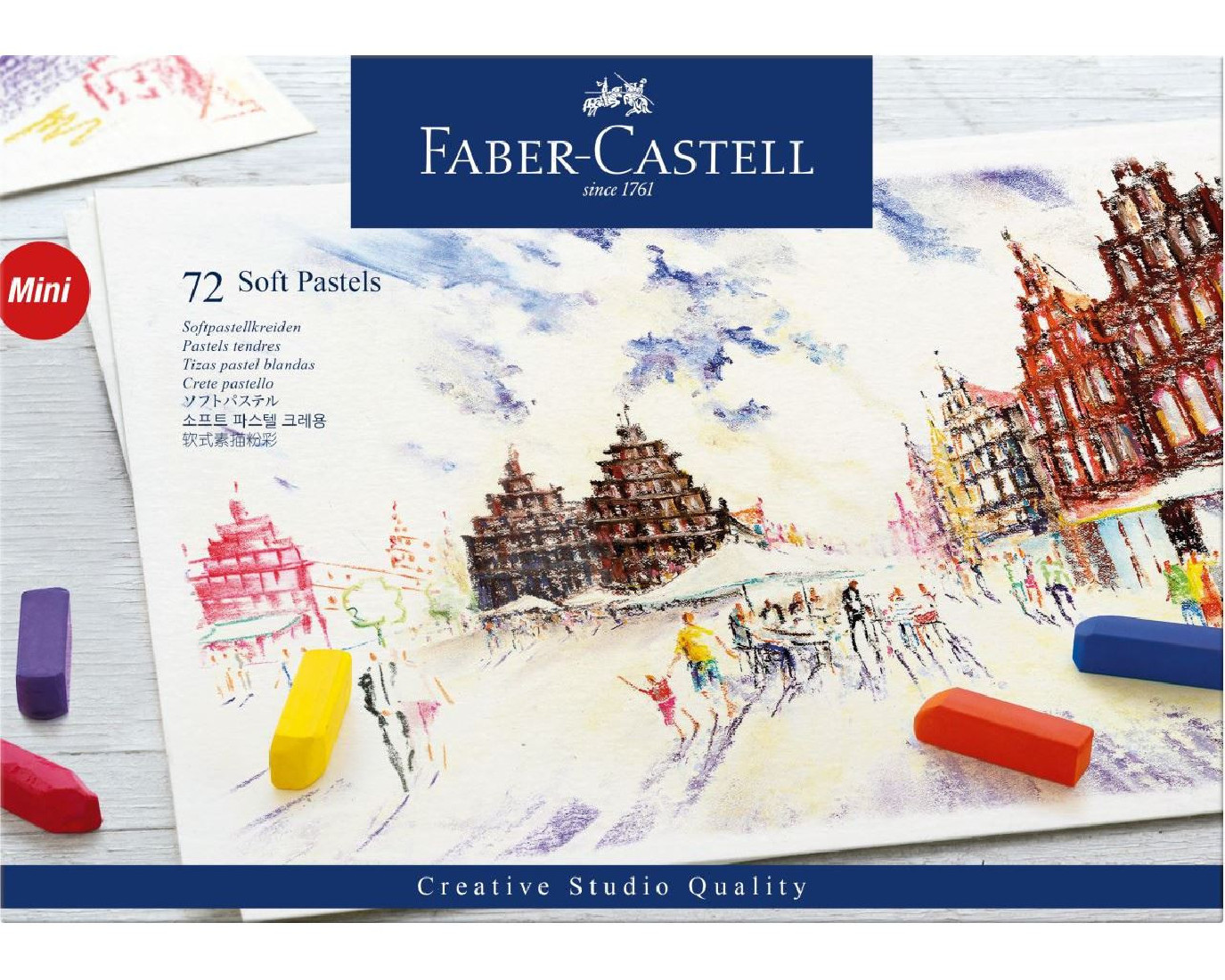 Faber Castell Soft Pastels Creative Studio set of 72 128272