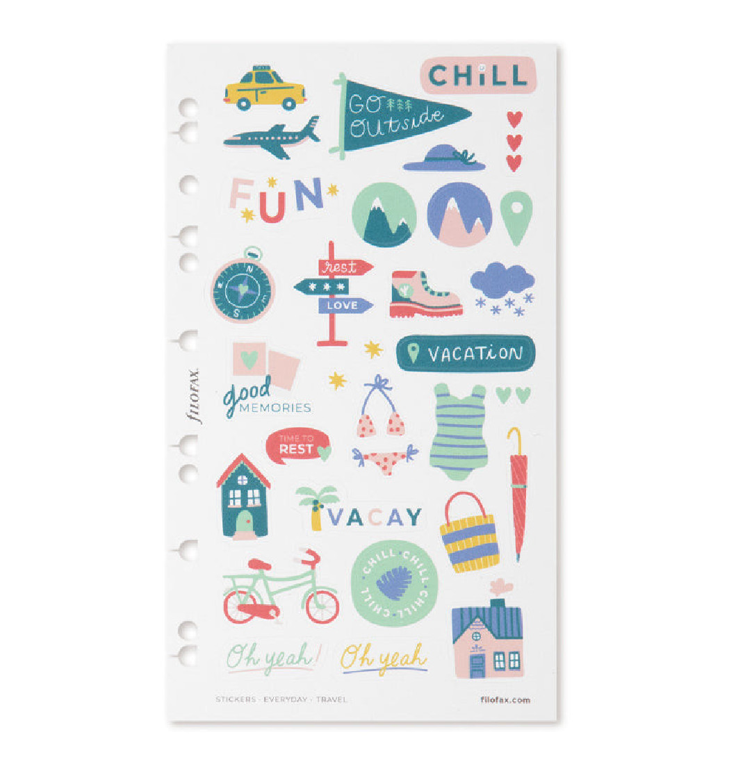 Everyday Travel Stickers 132912, Filofax
