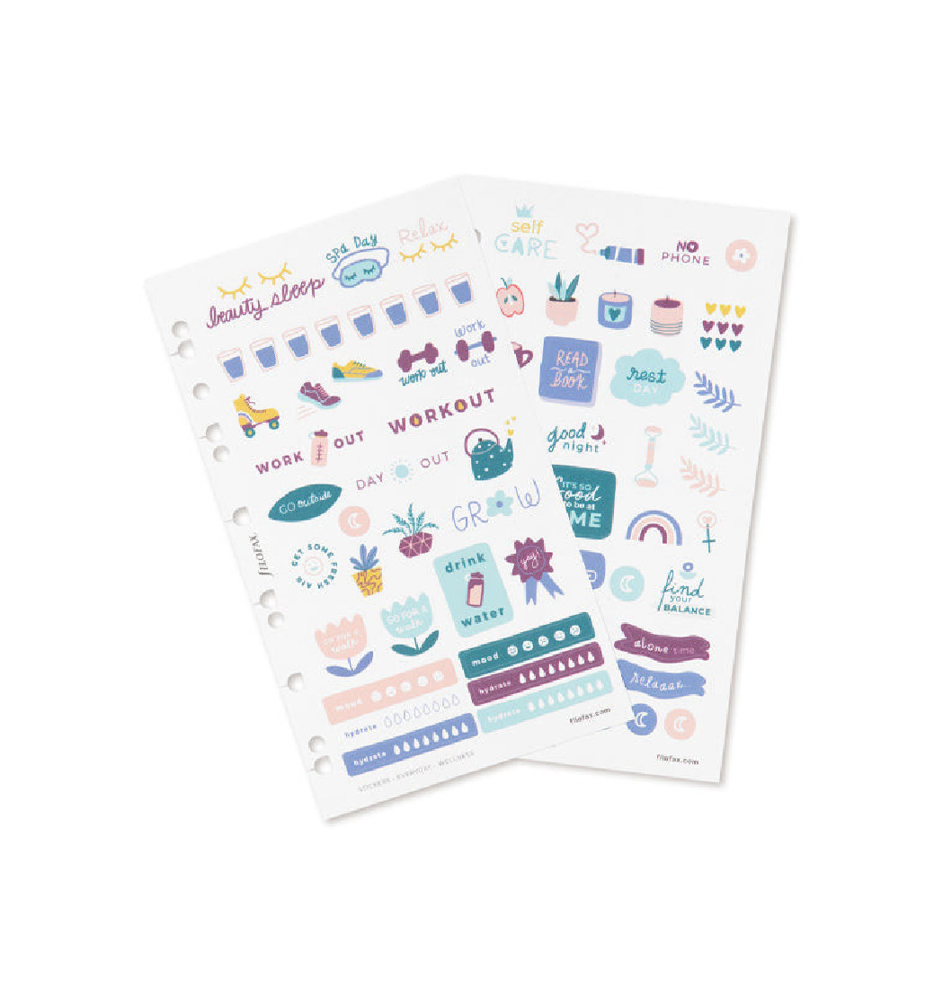 Everyday Wellness Stickers 132913, Filofax