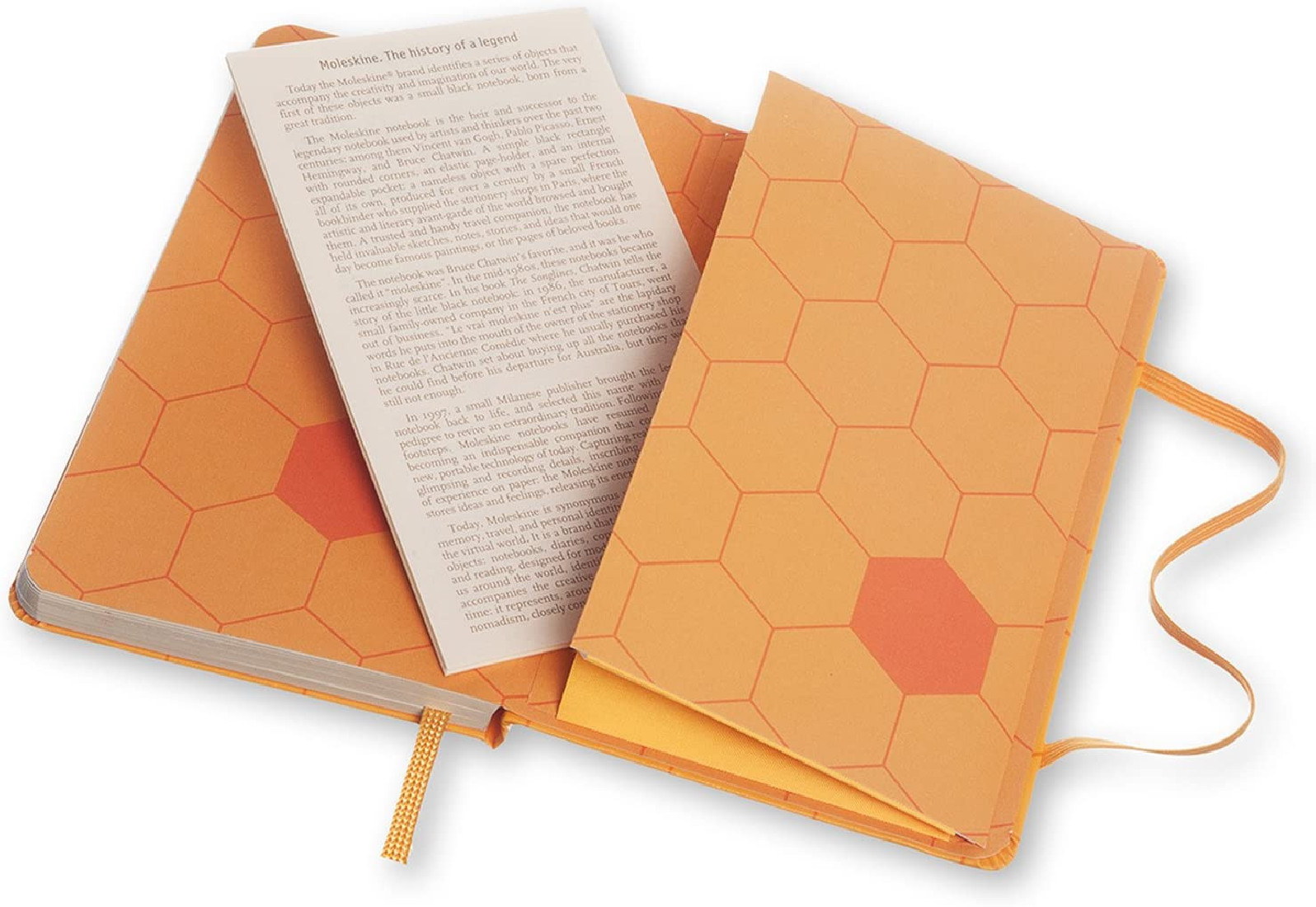 Notebook Decorated Honey Yellow Pocket 9x14 Ruled Moleskine