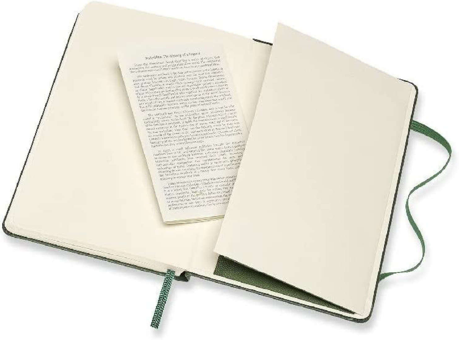Notebook Pocket 9x14 Ruled Myrtle Green Hard Cover Moleskine