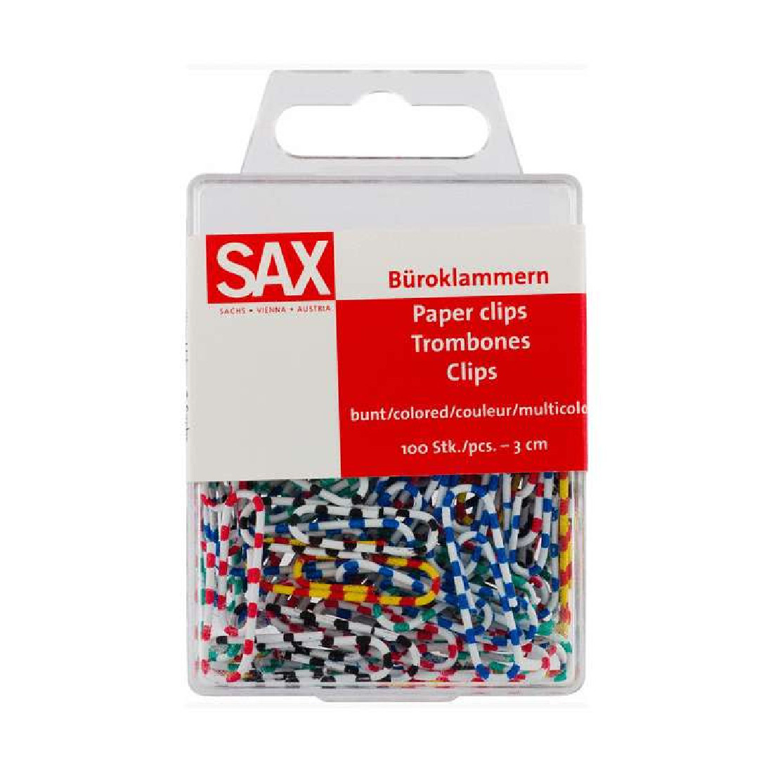 Συνδετήρες χρωματιστοί 3cm 5-809-00 SAX