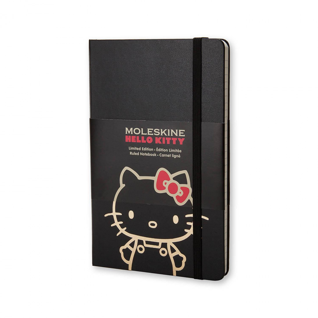 Notebook Large Limited Edition Hello Kitty Black Ruled Hard Cover 13x21 Moleskine