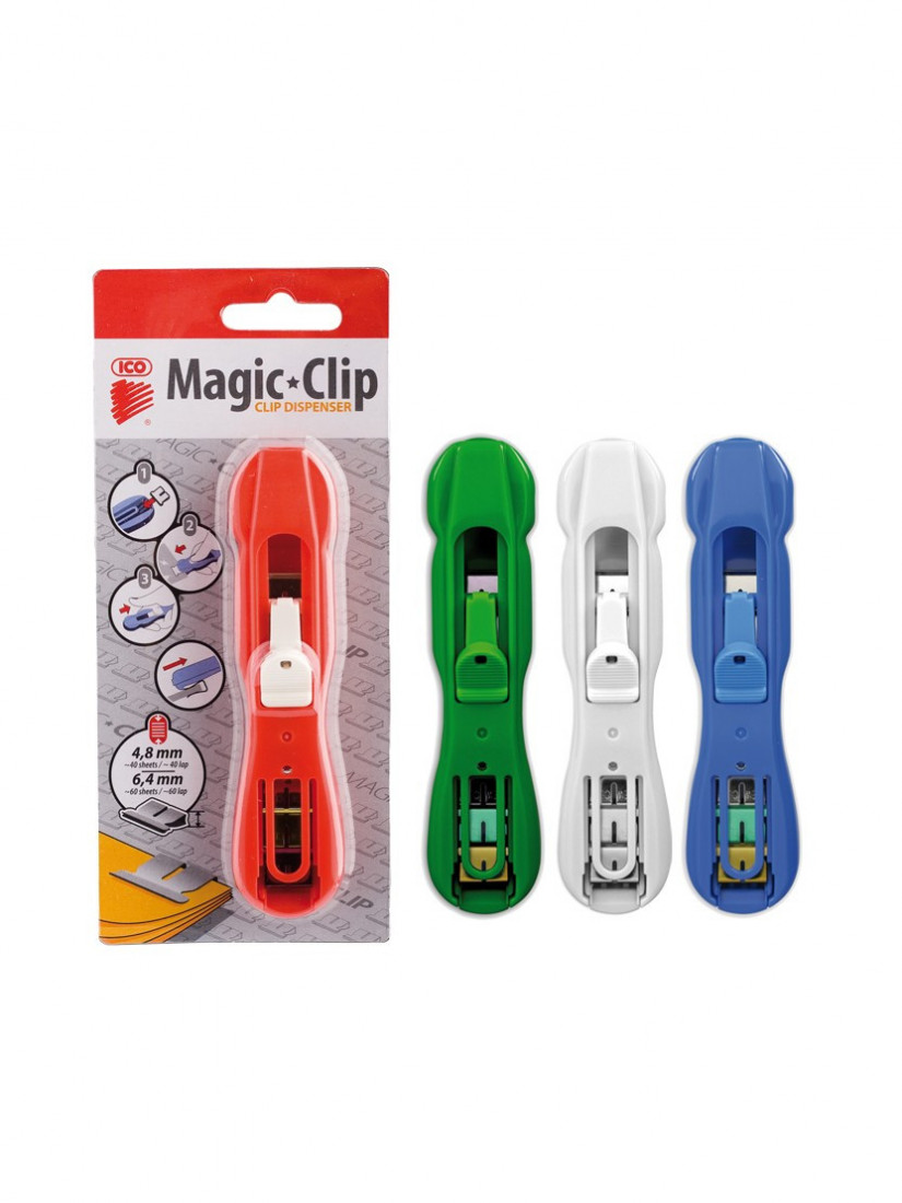 Μηχανισμός συρραφής με πιάστρες 40-60 φύλλων magic clip dispenser ICO