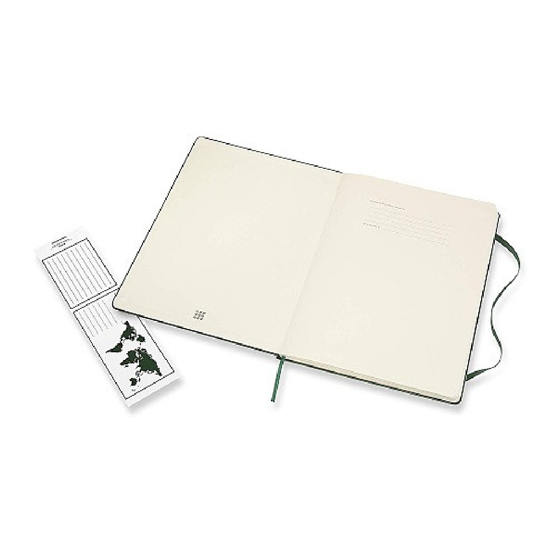 Notebook Extra Large 19x25 Plain Myrtle Green Hard Cover, Moleskine
