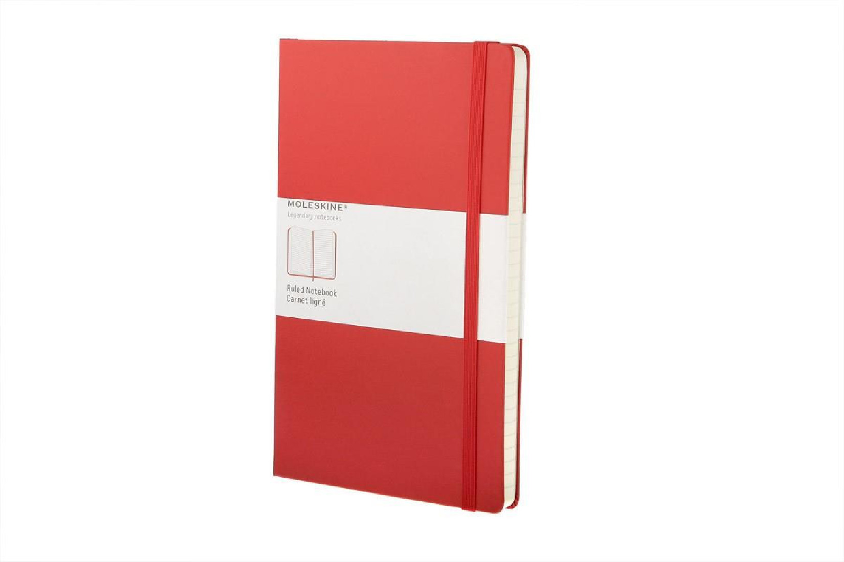 Notebook Large 13x21 Ruled Red Hard Cover Moleskine