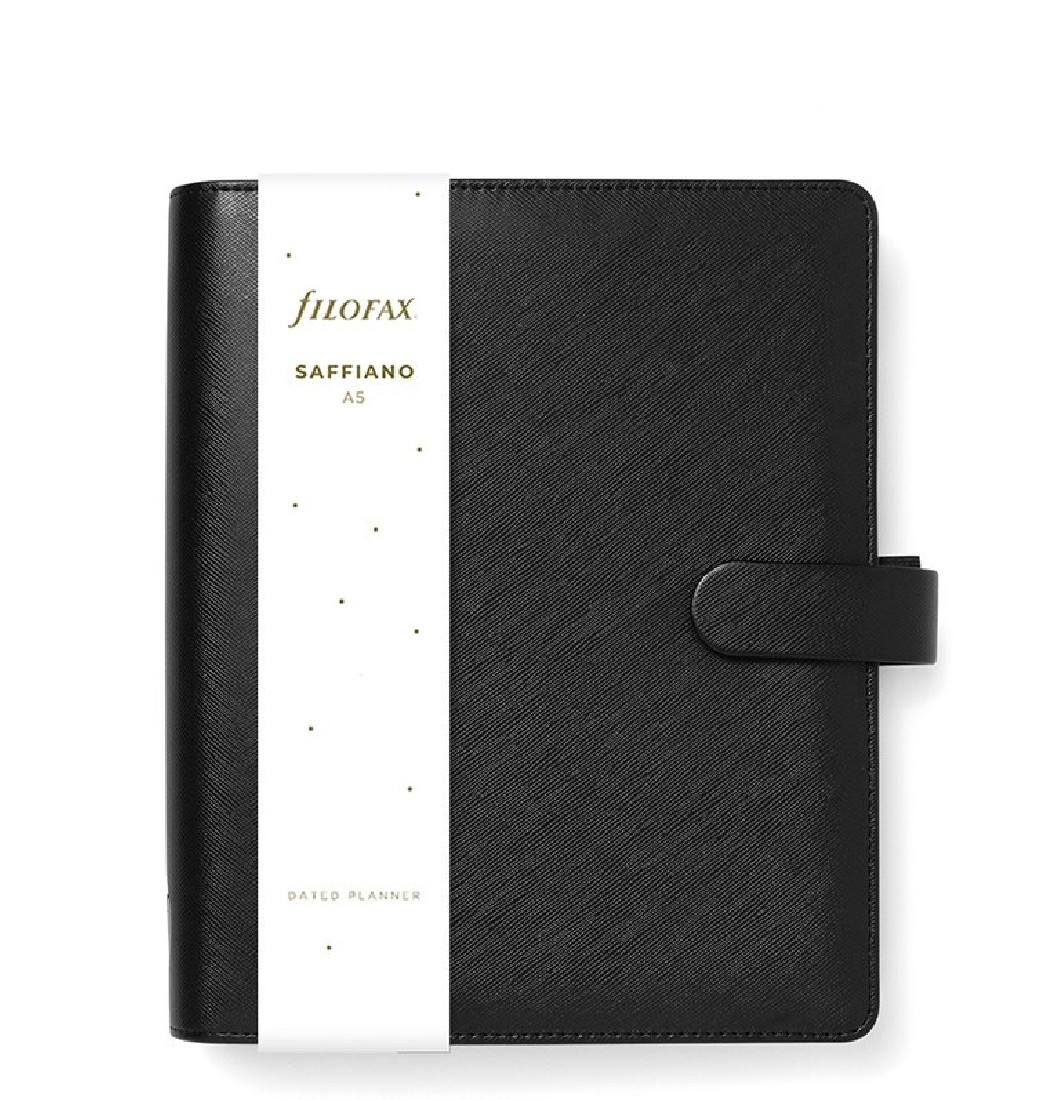 Filofax Organiser A5 Saffiano Black 022623