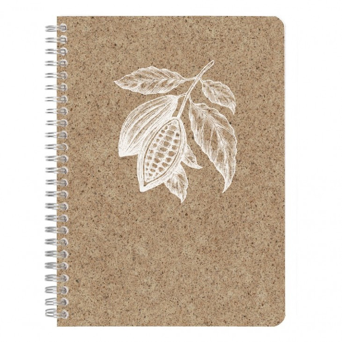 Clairefontaine Rhodia cocoa notebook spiral A5 21x14,8  90gr, 148 pages, ivoire, lined, 083545