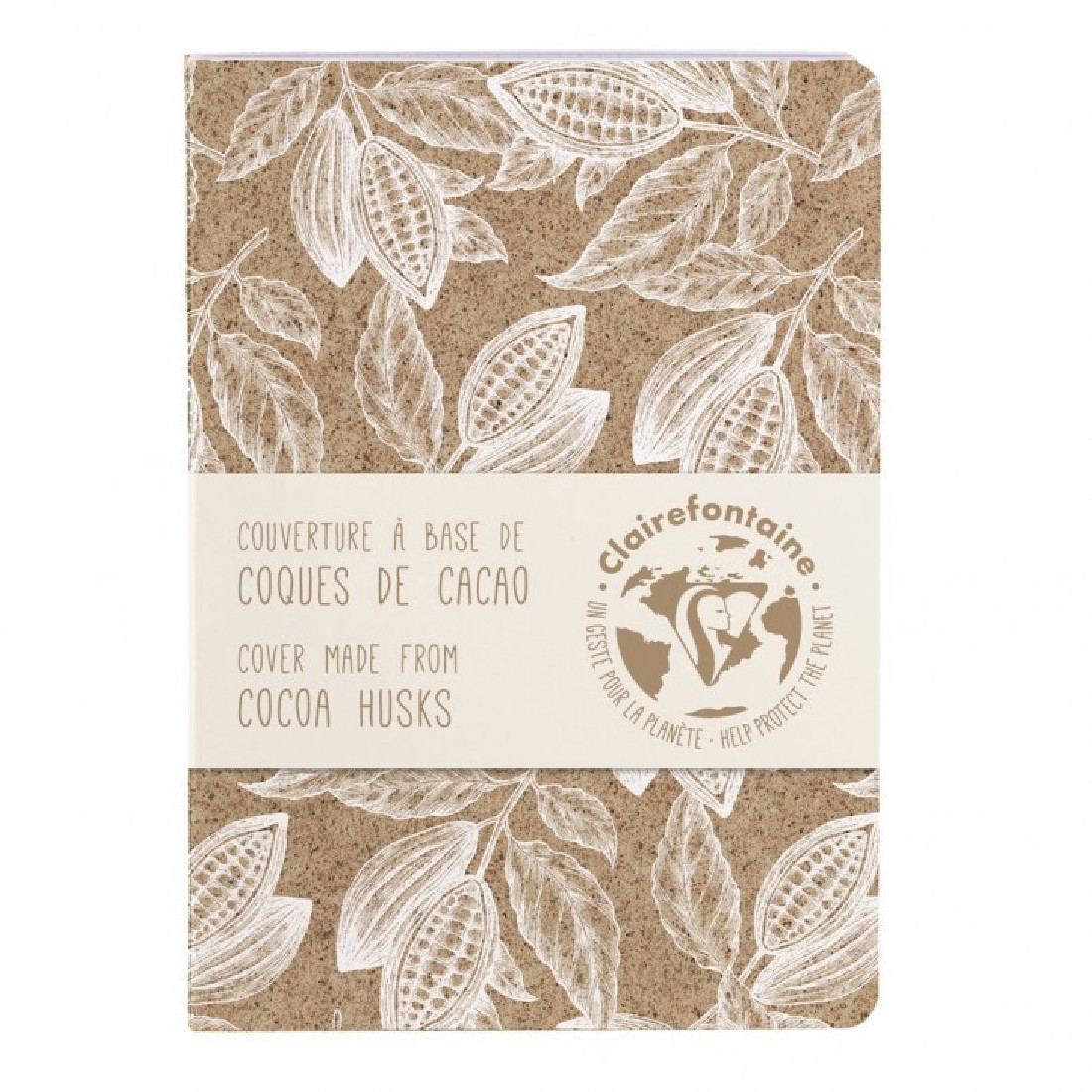 Clairefontaine Rhodia cocoa notebook A6 10,5X14,8 90gr, 96 pages, ivoire, 083543 lined